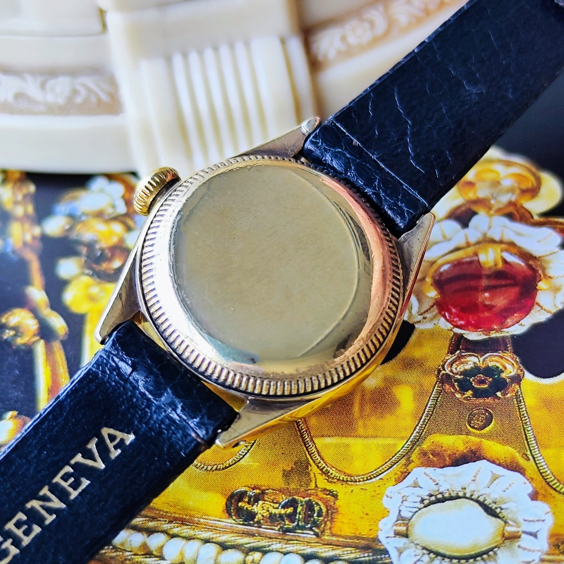 【OH済み バブルバック】ROLEX ロレックス OYSTER PERPETUAL オイスターパーペチュアル 9金無垢時計