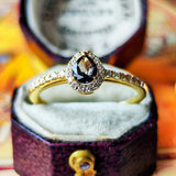 【アレキタイプ】天然カラーチェンジガーネット 天然ダイヤモンド リング