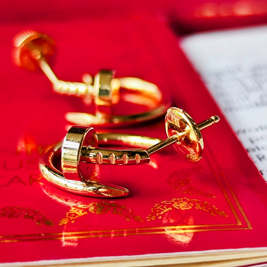 Cartier カルティエ ジュストアンクル ピアス 18金YG