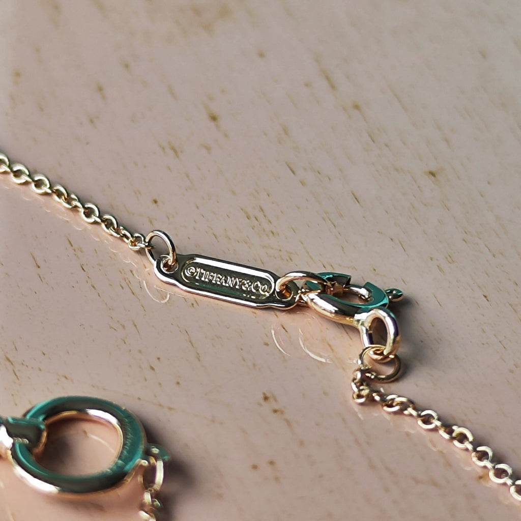 TIFFANY &Co ティファニー オーバルキーネックレス 18金PG