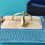 【オールドティファニー】TIFFANY &Co ティファニー ティアドロップ リング 18金YG 8号 リング