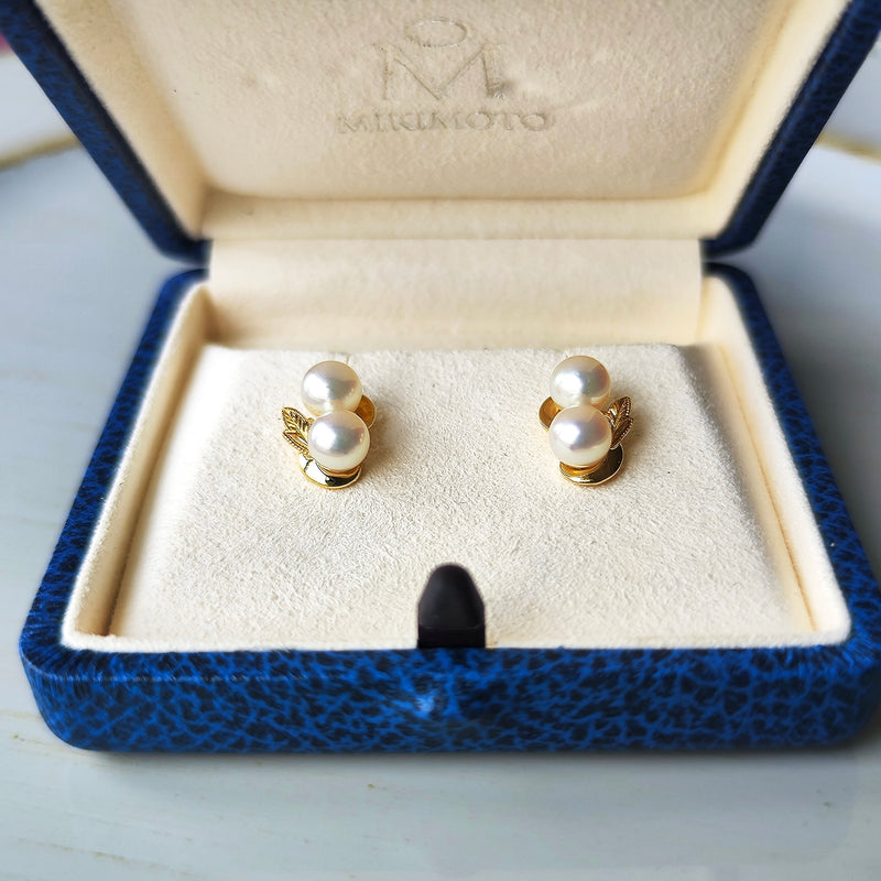 MIKIMOTO ミキモト あこや真珠 ヴィンテージピアス
