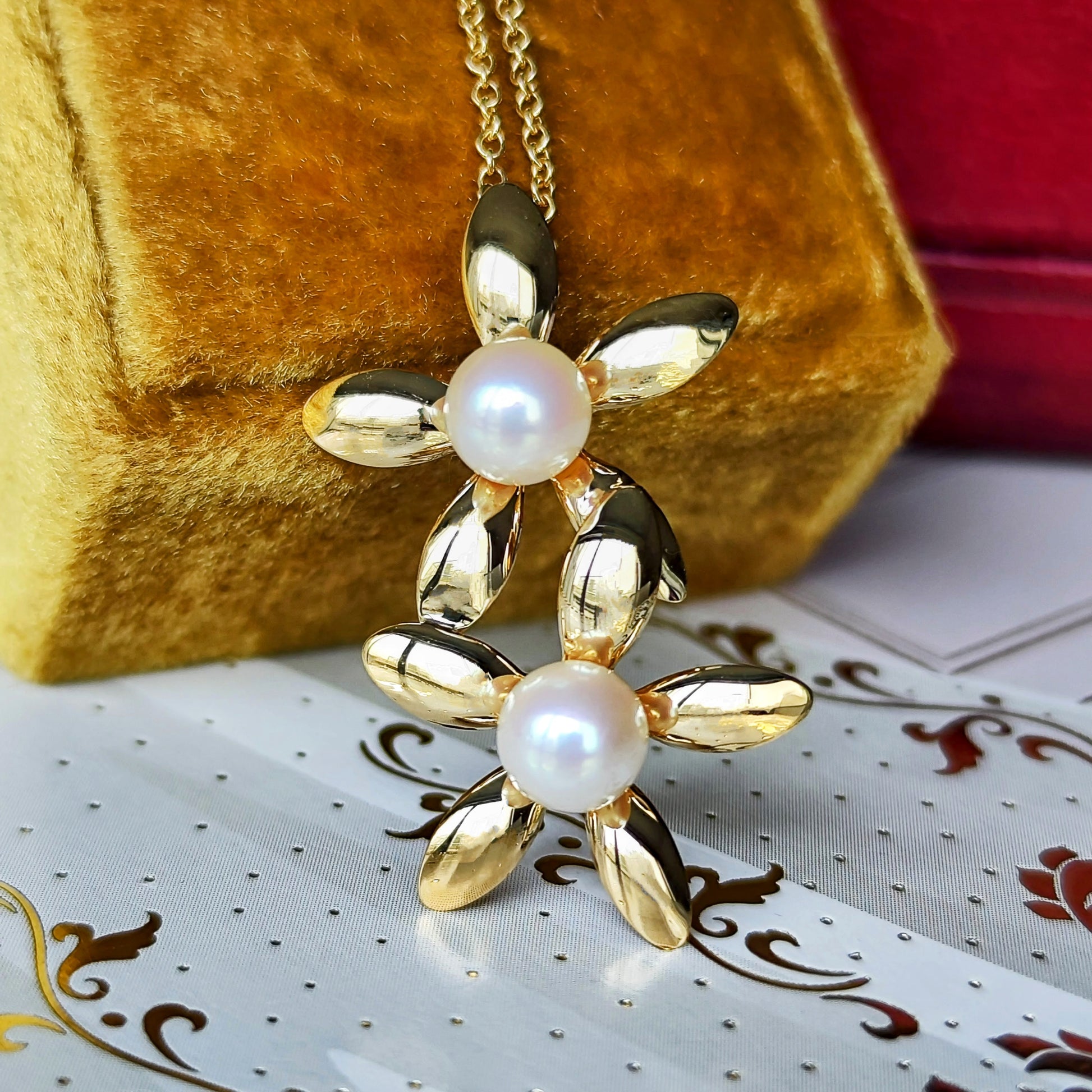 TASAKI 田崎真珠 あこや真珠 フラワー ペンダントトップ