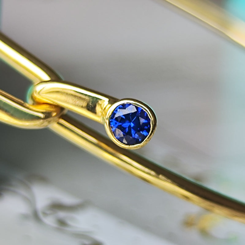 TIFFANY &Co ティファニー ダブルフック サファイア ダイヤモンド 18金YG