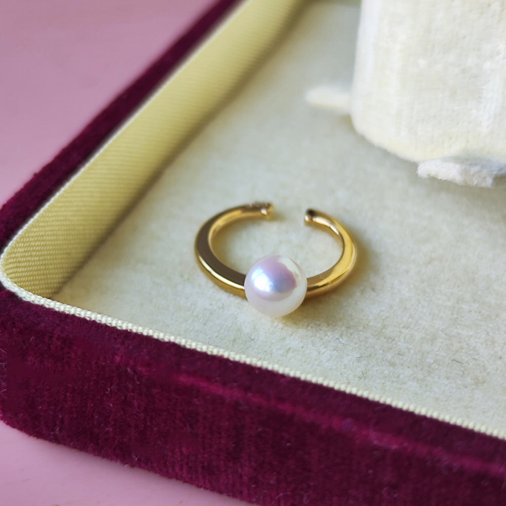 【お値下げ】MIKIMOTO ミキモト あこや真珠 18金 イヤーカフ