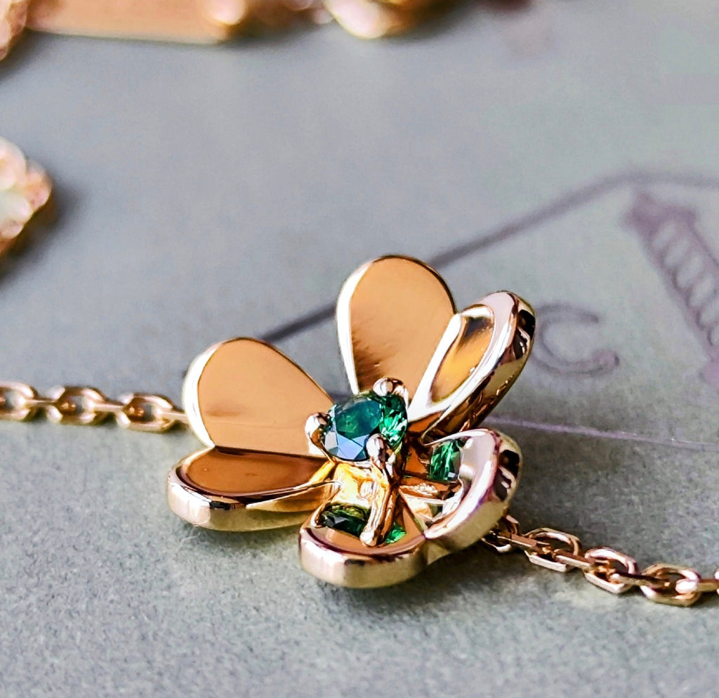 Van Cleef & Arpels ヴァンクリーフ&アーペル フリヴォル ミニ エメラルド ブレスレット