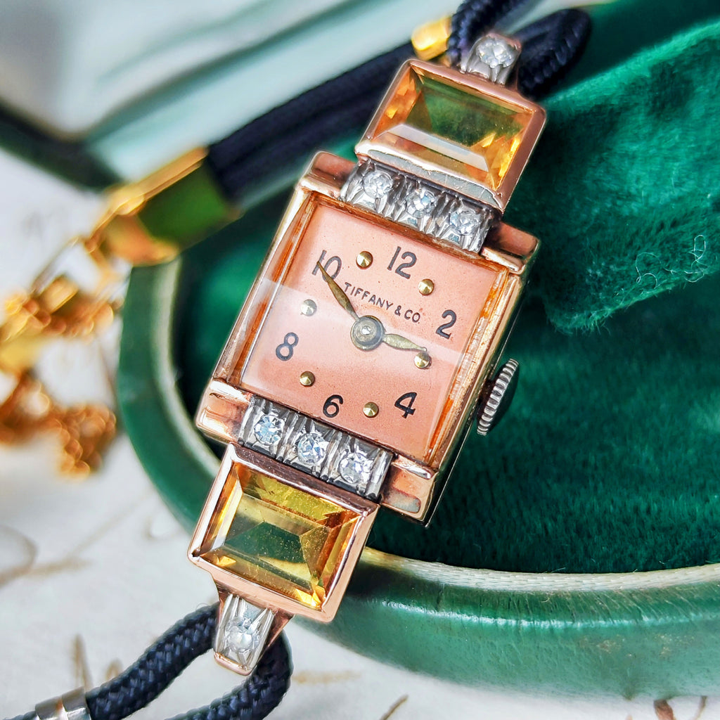 Tiffany&Co ポートフォリオ　腕時計　アンティーク OH済み】TIFFANY&Co ティファニー 1940年代 アンティーク腕時計