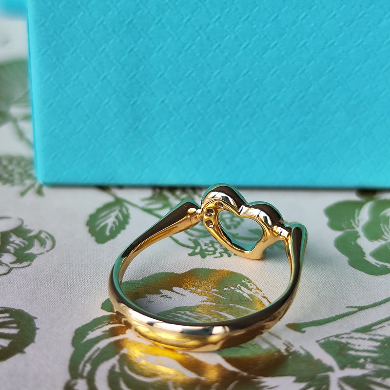 【オールドティファニー】TIFFANY&Co
ティファニー オープンハート ダイヤモンド リング