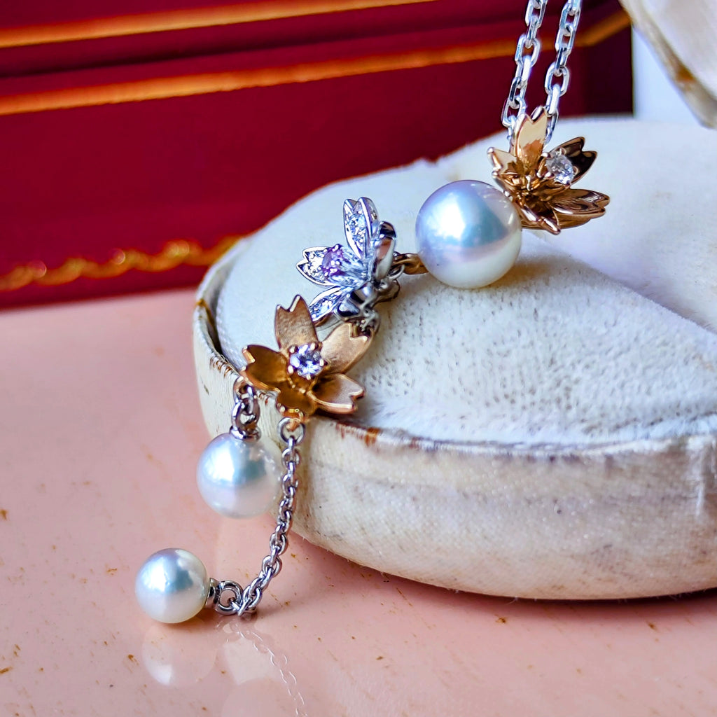 MIKIMOTO ミキモト ダイヤモンド リバーシブル ネックレス