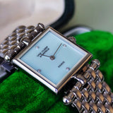 Van Cleef & Arpels ヴァンクリーフ&アーペル クラシックカレ ブルーグリーンシェル文字盤 ダイヤモンド クォーツ腕時計