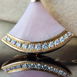 BVLGARI ブルガリ DIVAS' DREAM ディーヴァ ドリーム ピンクオパール ダイヤモンド ネックレス 18金PG