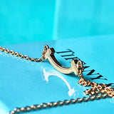 TIFFANY &Co ティファニー Tスマイル ミニ ネックレス 18金PG