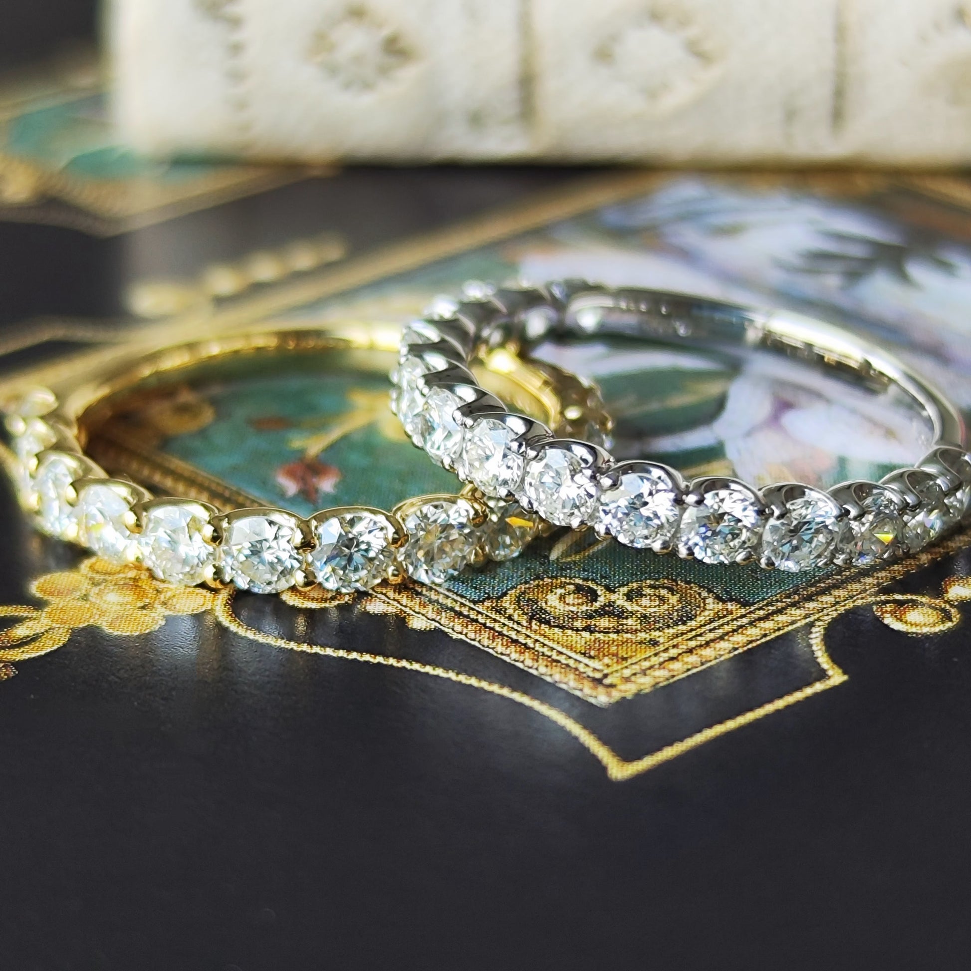 【全石ハート&キューピッド】天然ダイヤモンド 15石 ハーフエタニティリング プラチナ