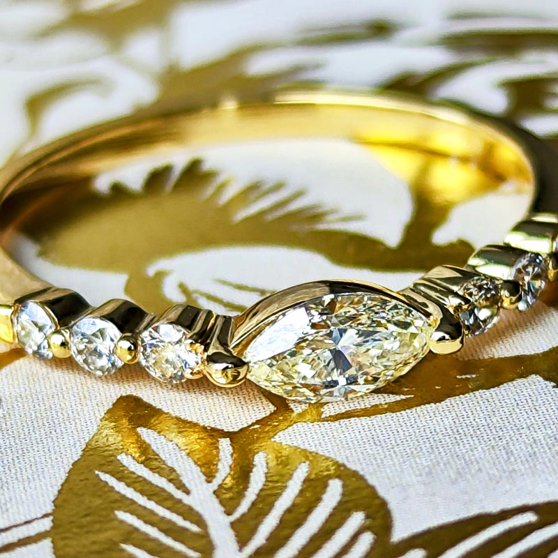 【専用です】マーキスカット　天然ダイヤモンド　リング　メインダイヤ1ctアップ diamond-marquise172763819-4.