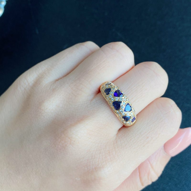 【Vintage Van Cleef & Arpels】ヴァンクリーフ&アーペル サファイア ダイヤモンドリング