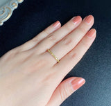 【神様の宿る石】天然イエローサファイア プクラジ ハーフエタニティリング