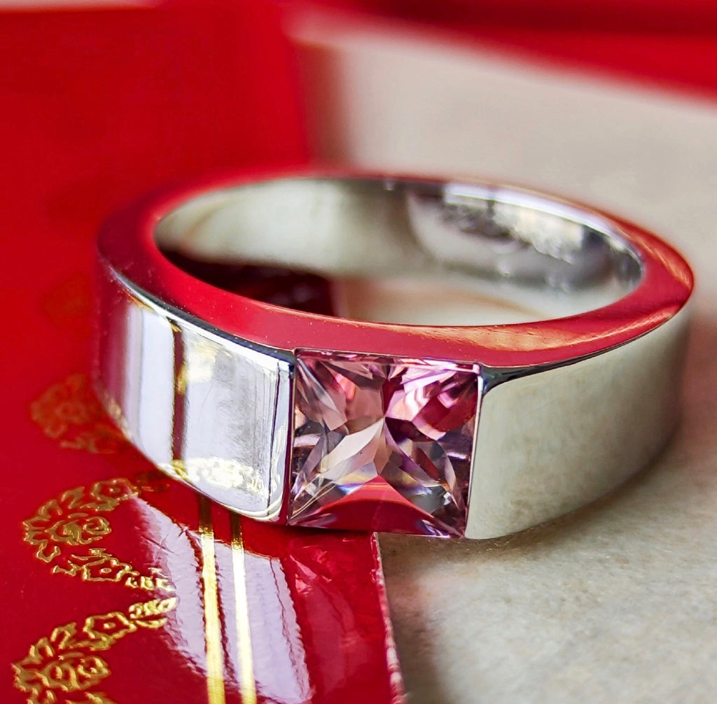 Cartier カルティエ タンク ピンクトルマリン 18金WG 52