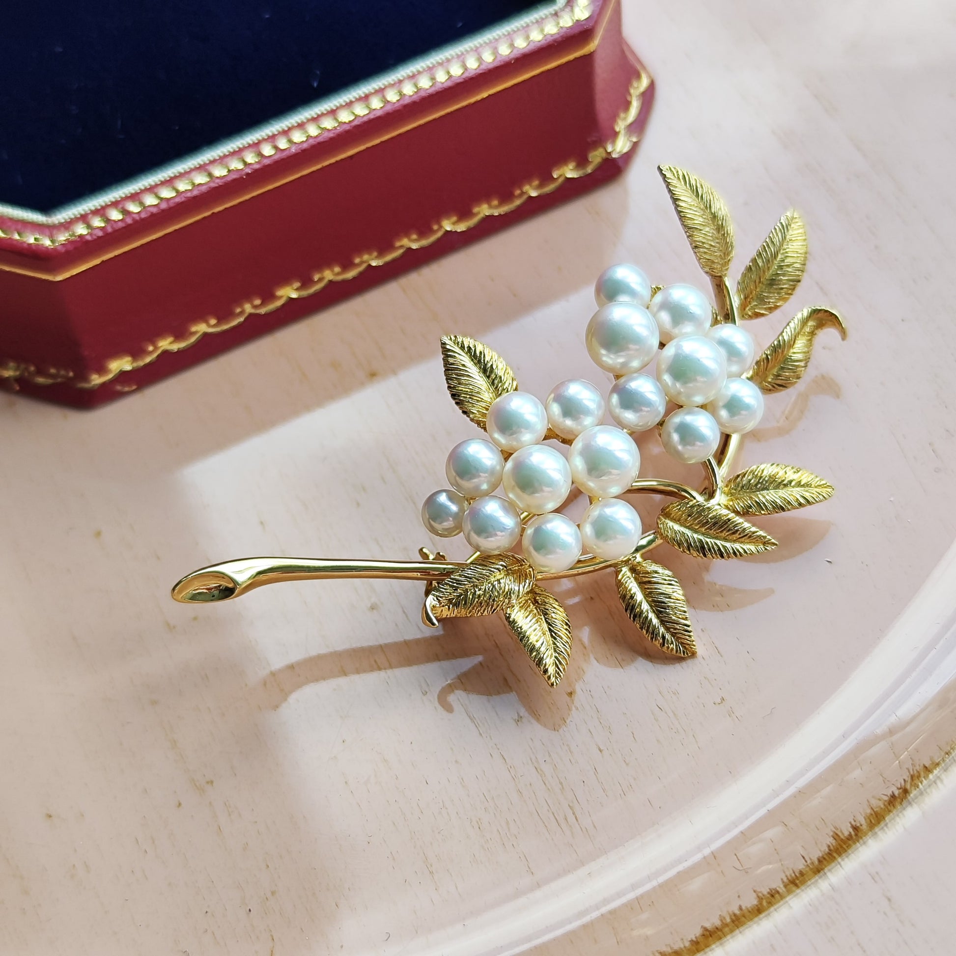 MIKIMOTO ミキモト あこや真珠 ブローチ