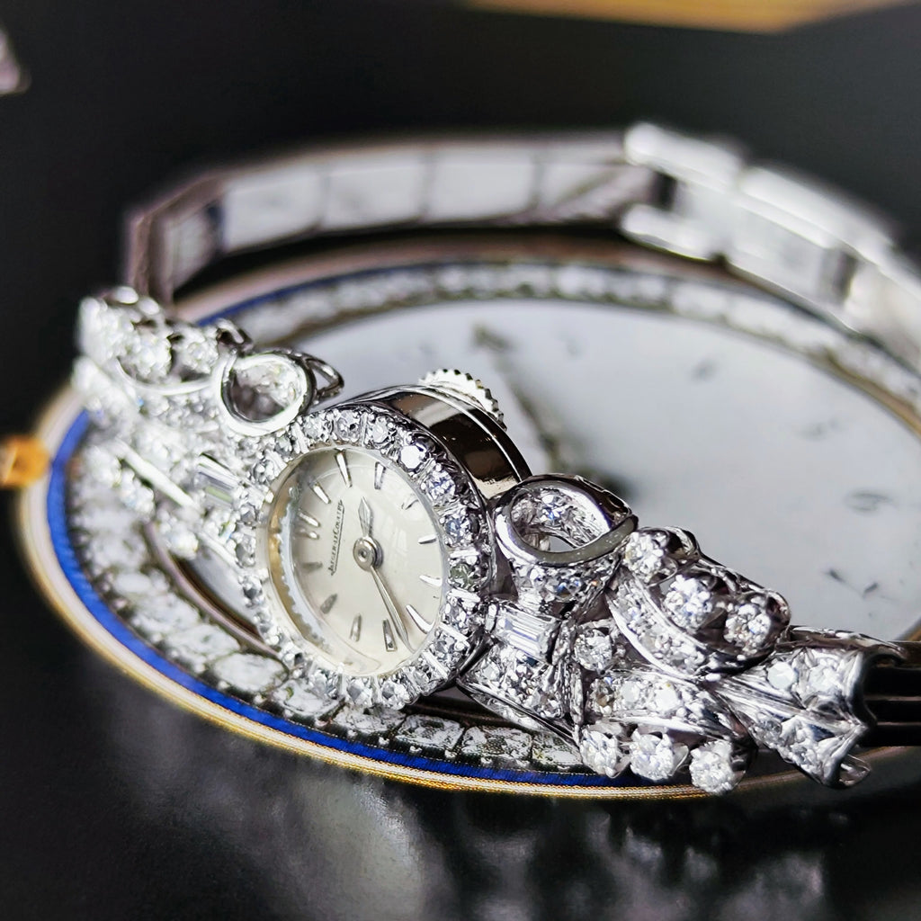 【OH済み】JAEGER LE COULTRE ジャガー・ルクルト バックワインド 金無垢時計