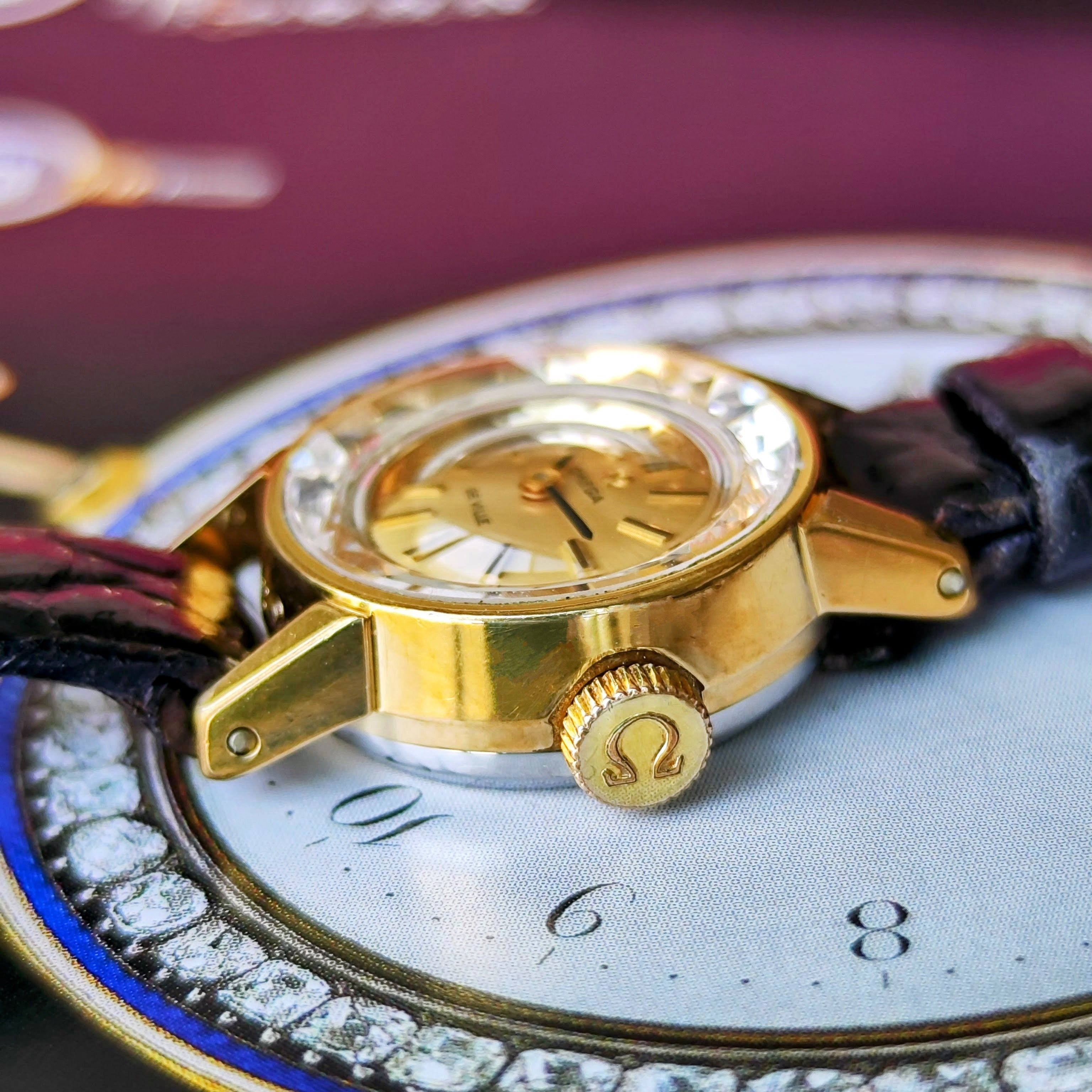 OH済み】OMEGA オメガ DE VILLE デビル 手巻き 腕時計 カットガラス OH済み】OMEGA オメガ DE VILLE デビル 手巻き 腕時計 カットガラス