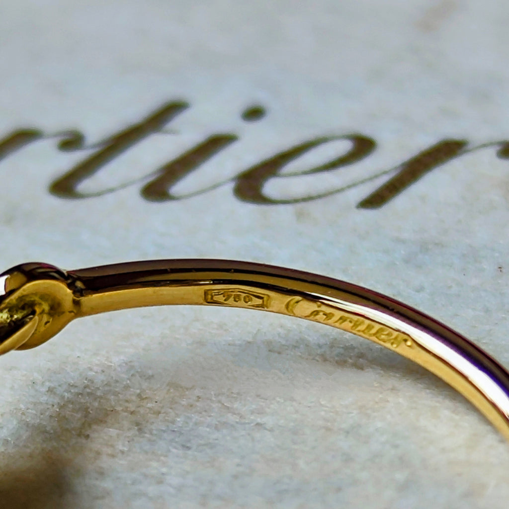 【廃盤Cartier】カルティエ ヒンドゥ ダイヤモンド 18金リング 11号
