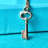 TIFFANY &Co ティファニー ヴィンテージ オーバル キーネックレス ミニ 18金PG