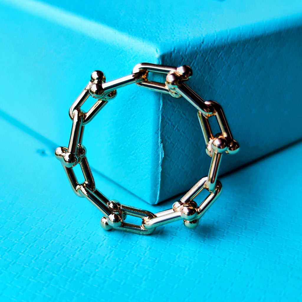 TIFFANY & CO. ティファニー ハードウェア マイクロリンク 18金PG
