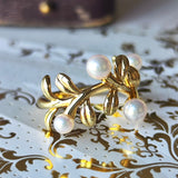 MIKIMOTO ミキモト あこや真珠 18金リング