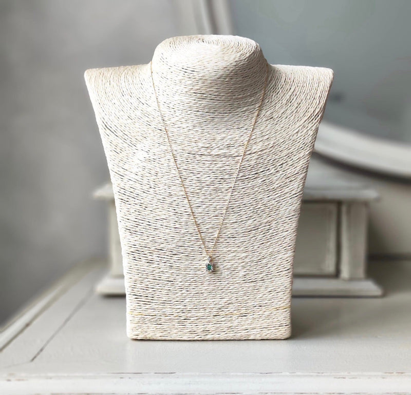 天然エメラルド 天然ダイヤモンド ネックレス