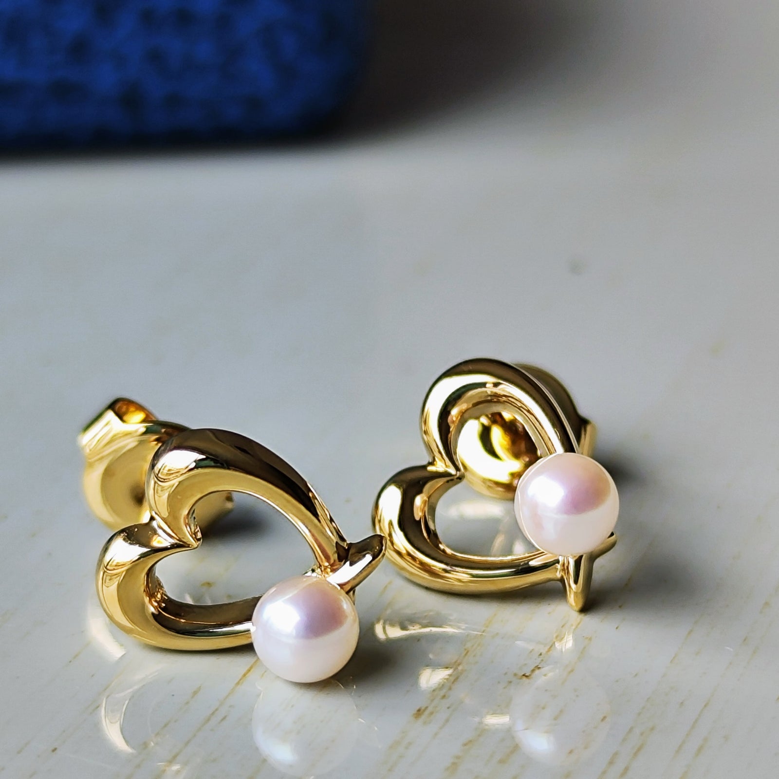ミキモト MIKIMOTO 18KWGハート ピアス アコヤ ベビーパール MIKIMOTO ミキモト あこや真珠 ベビーパール オープンハート
