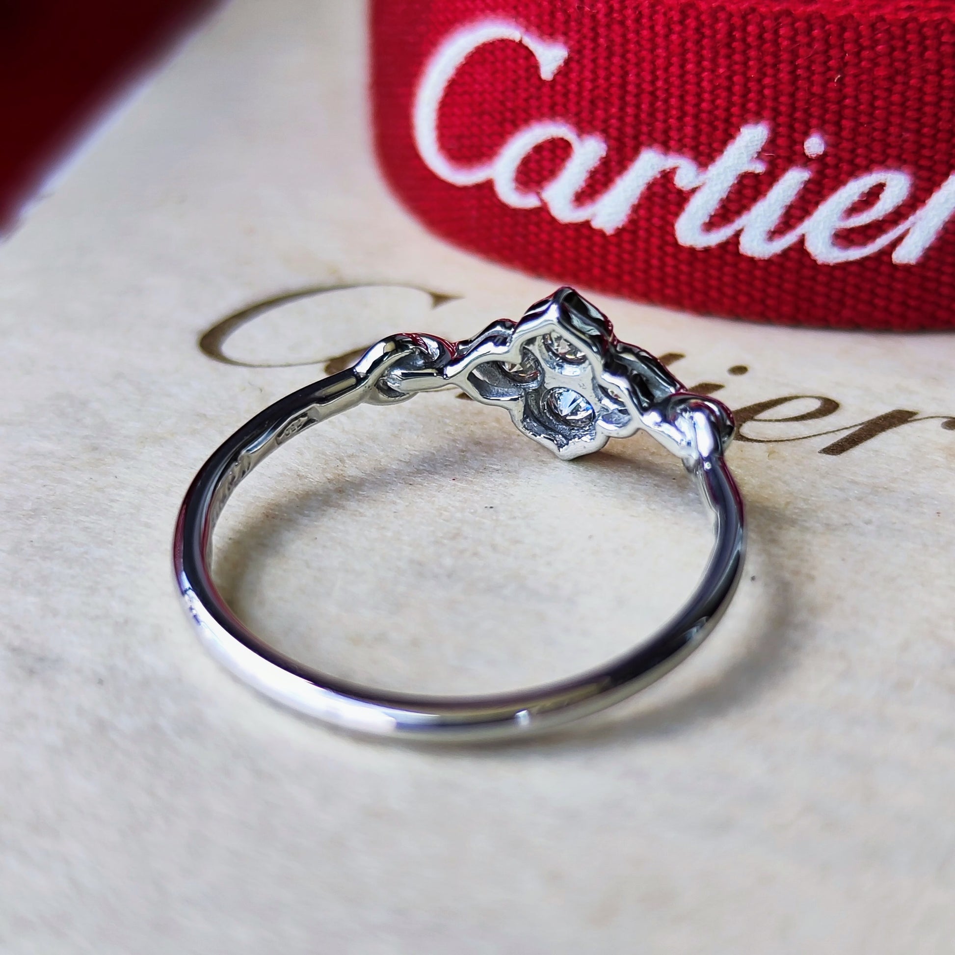【Vintage Cartier】カルティエ ヒンドゥリング 18金WG 50