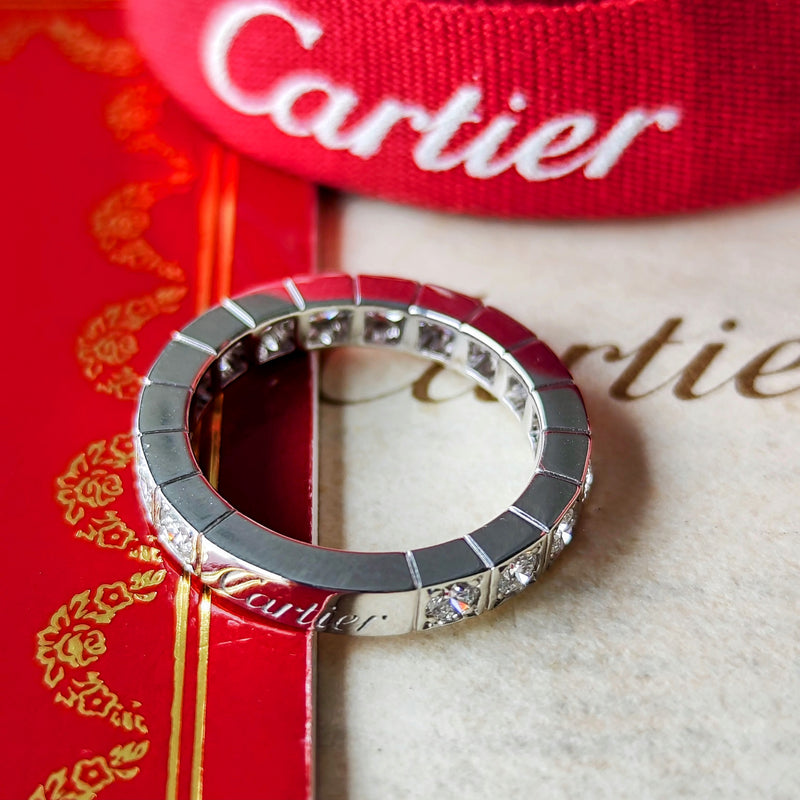 Cartier カルティエ ラニエール フルダイヤ 18金WG 47