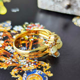 天然クリソベリルキャッツアイ 天然ダイヤモンド リング