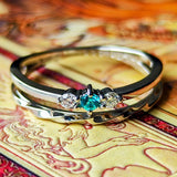 天然パライバトルマリン 天然ダイヤモンド リング