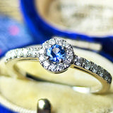 【幻のサファイア ヨーゴ渓谷】天然サファイア 天然ダイヤモンド リング 非加熱