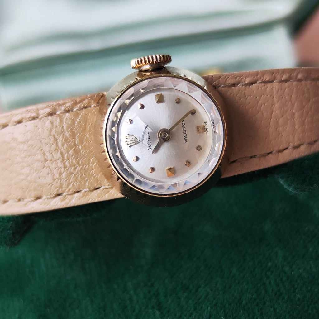 【ROLEX CHAMELEON】ロレックス カメレオン 18金無垢 手巻き腕時計 OH済み