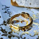 TASAKI 田崎真珠 ハートモチーフ パヴェリング 18金