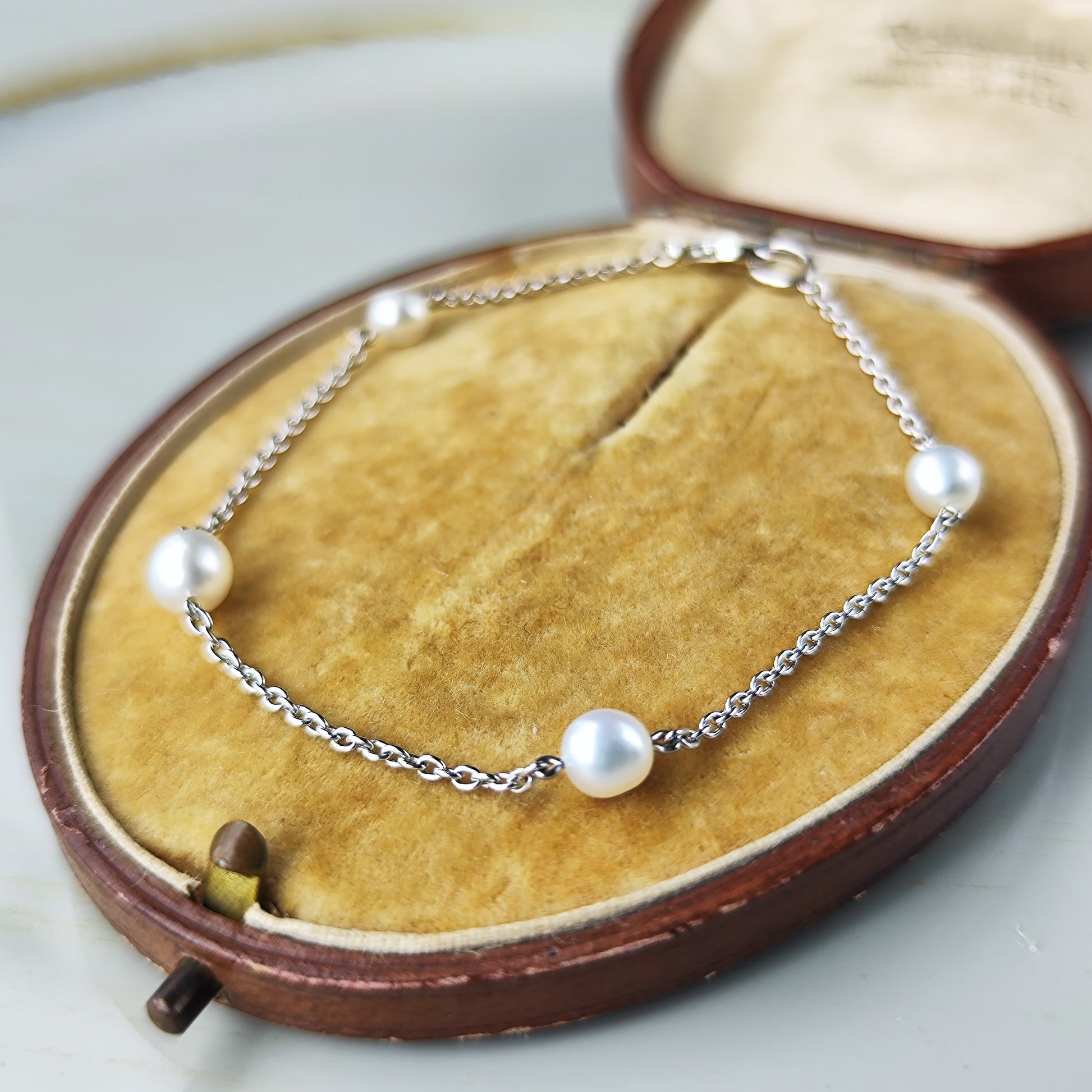 MIKIMOTO ミキモト  白蝶真珠 ブレスレット 18金WG