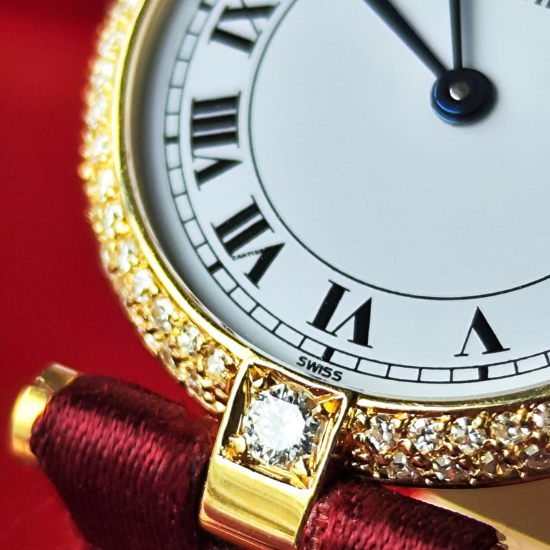 【コンプリートサービス済み】Cartier
カルティエ ヴァンドーム 18金無垢 ダイヤモンド クォーツ腕時計