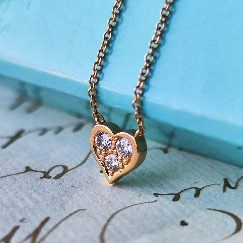 TIFFANY &Co ティファニー センチメンタルハート ダイヤモンド ネックレス