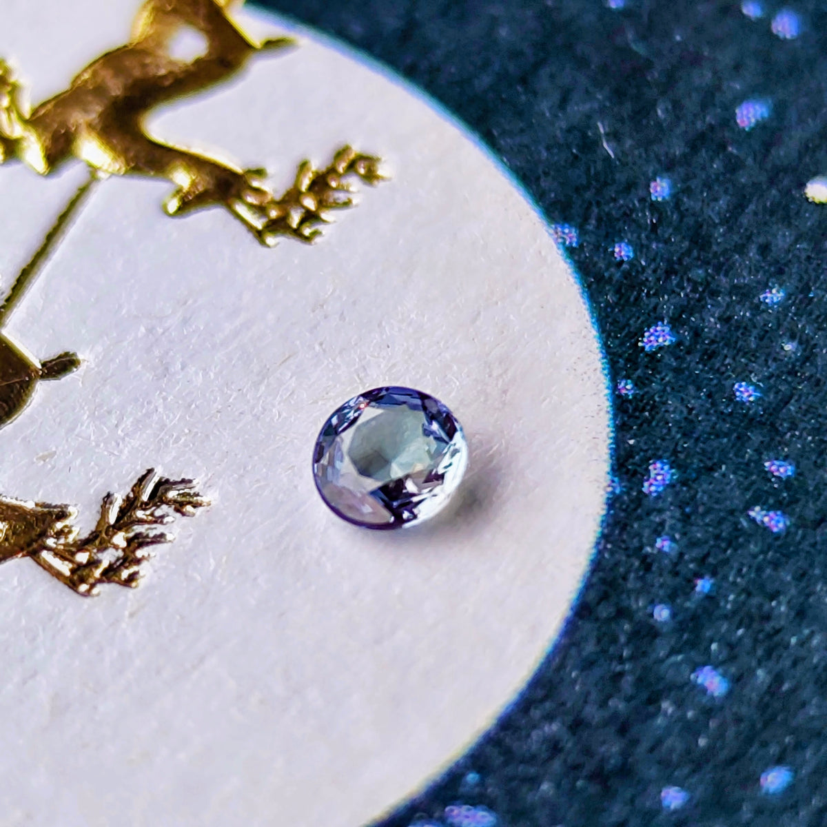 【ルース】天然アレキサンドライト 0.125ct ローズカット ブラジル産