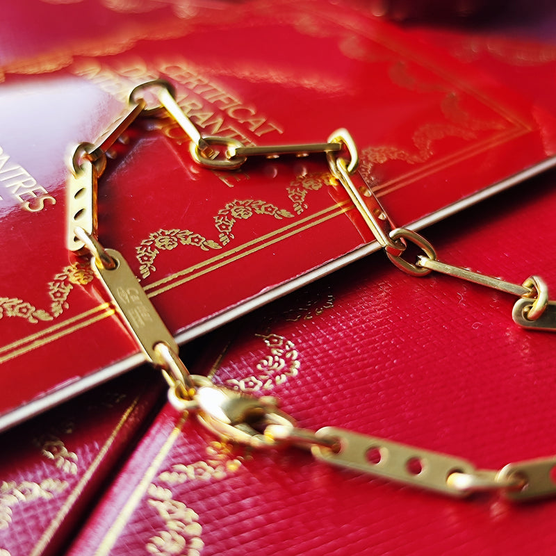 Cartier カルティエ メカノ チェーンブレスレット 18金