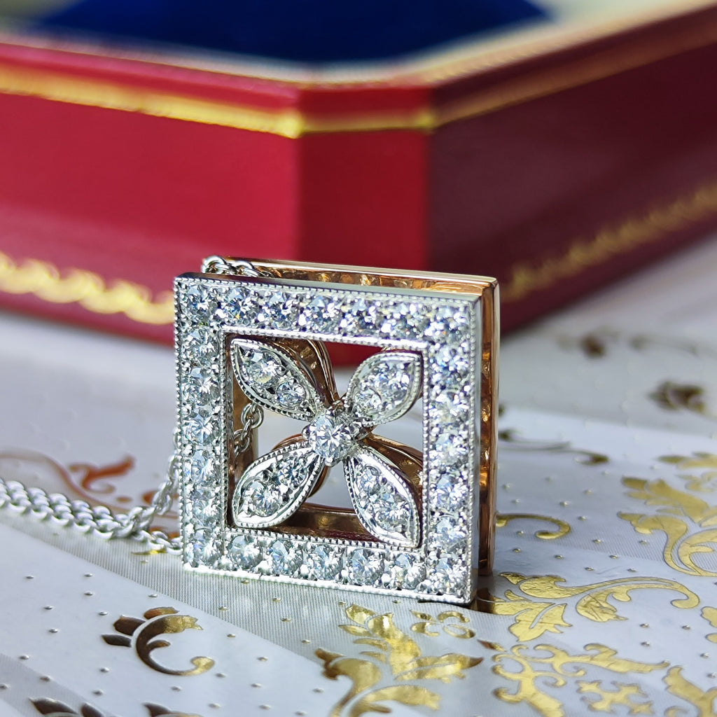 MIKIMOTO ミキモト ダイヤモンド リバーシブル ネックレス