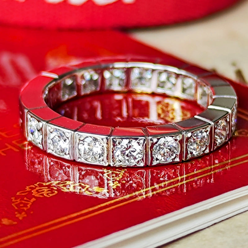 Cartier カルティエ ラニエール フルダイヤ 18金WG 47