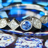 【幻のサファイア ヨーゴ渓谷】天然サファイア 天然ダイヤモンド リング 非加熱