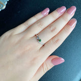 天然デマントイドガーネット 天然ダイヤモンド リング