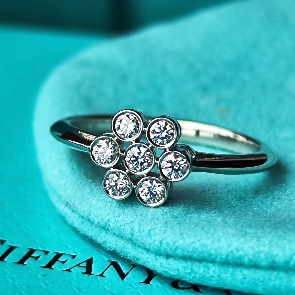 TIFFANY&Co. ティファニー ガーデンフラワー ダイヤモンド プラチナリング