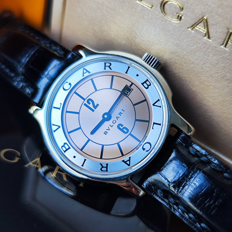 BVLGARI ブルガリ SOLOTEMPO ソロテンポ ブロンズ クォーツ腕時計