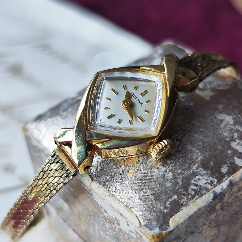 【OH済み】BULOVA ブローバ アンティーク 手巻き 腕時計