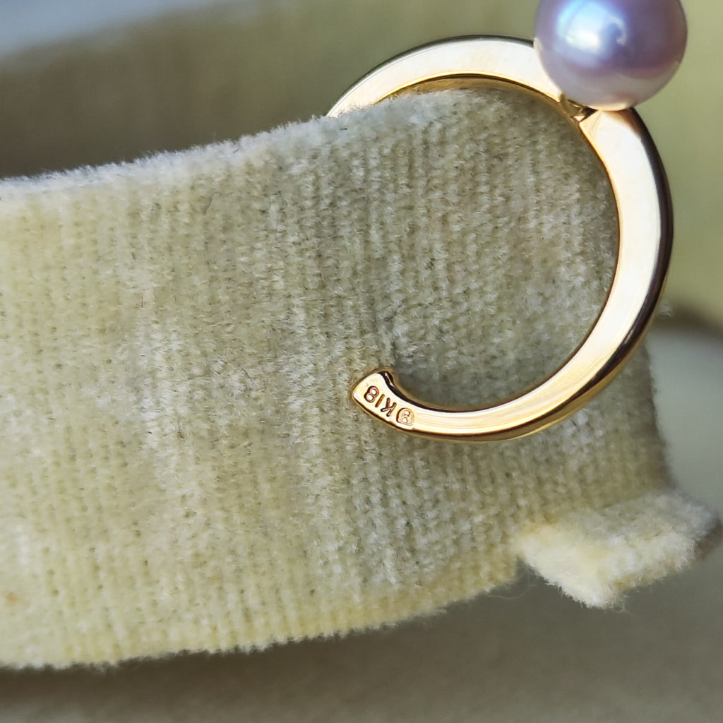【お値下げ】MIKIMOTO ミキモト あこや真珠 18金 イヤーカフ